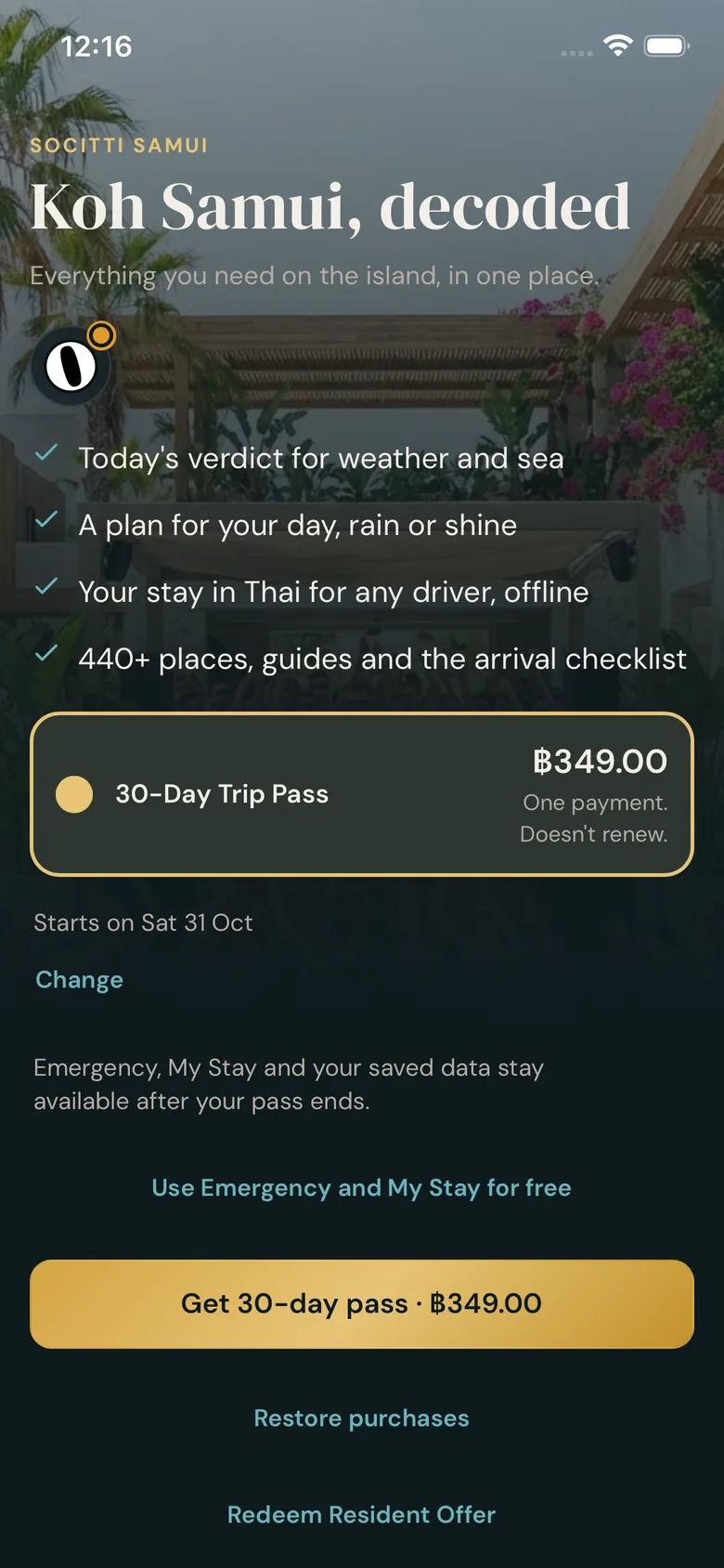 Paywall, 30-Day Trip Pass