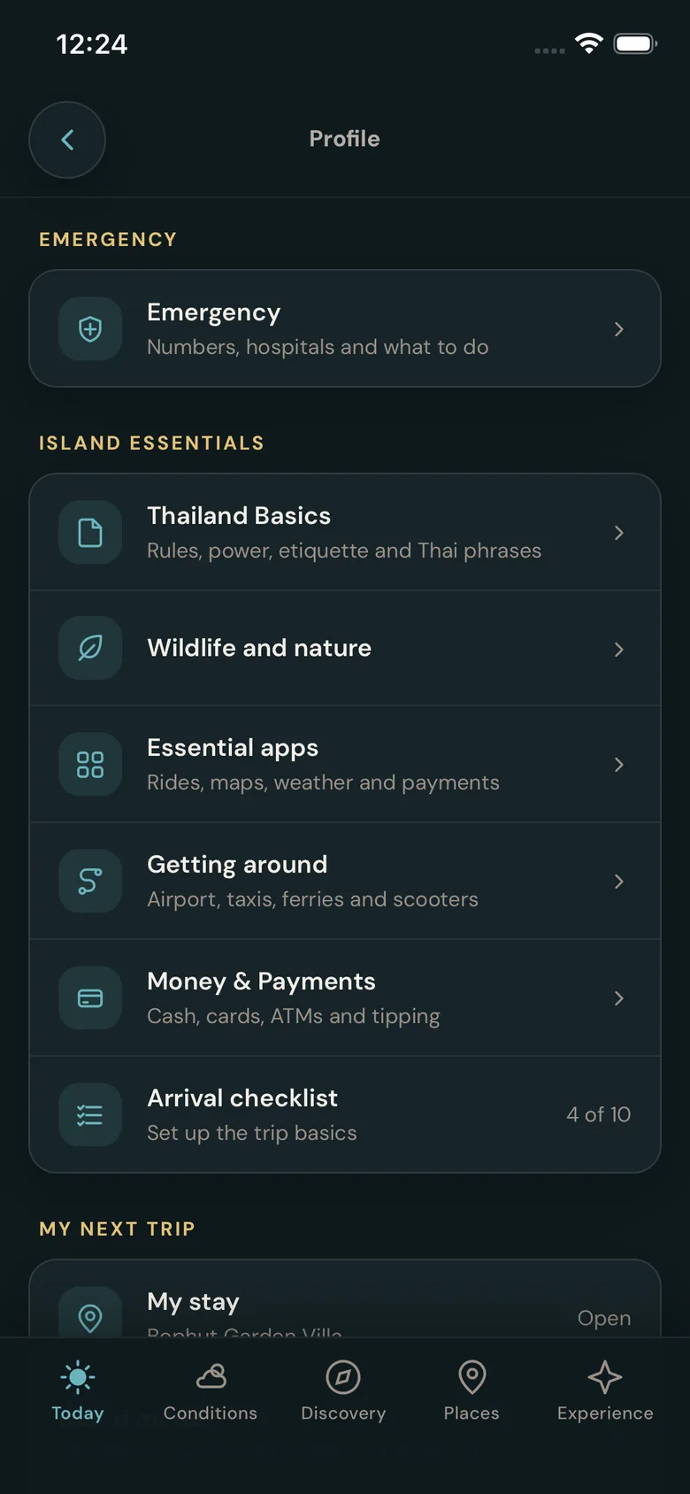 Profile, Island Essentials